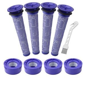 Dyson Vacuum Filters Replacement Set V10‎ SV12 Washable + Cleaning Brush